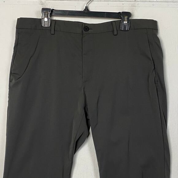 Theory Zaine Neoteric Polyamide Blend Gray Men Casual Pants Size 36x28 - Picture 2 of 8